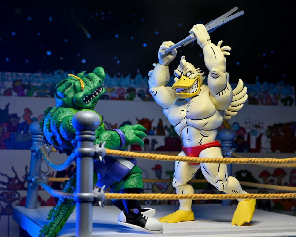ACE DUCK – FIGURA STUMP WRESTLING 18 CM (NECA – TEENAGE MUTANT NINJA TURTLES ARCHIE COMICS)