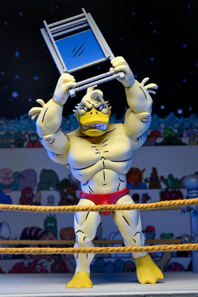 ACE DUCK – FIGURA STUMP WRESTLING 18 CM (NECA – TEENAGE MUTANT NINJA TURTLES ARCHIE COMICS)