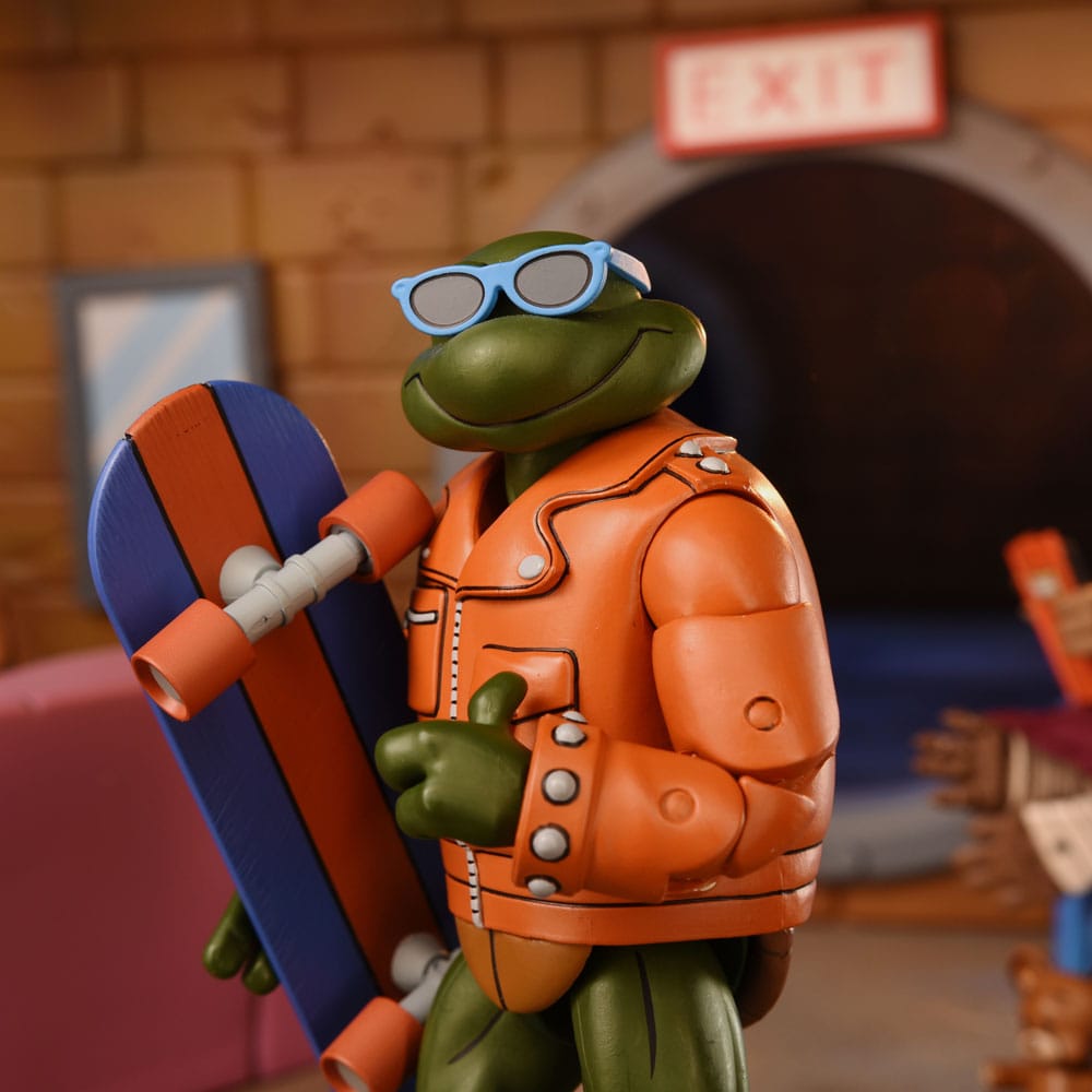 PUNK LEO & PUNK RAPH 2 PACK 18 CM – TORTUGAS NINJA CARTOON – NECA