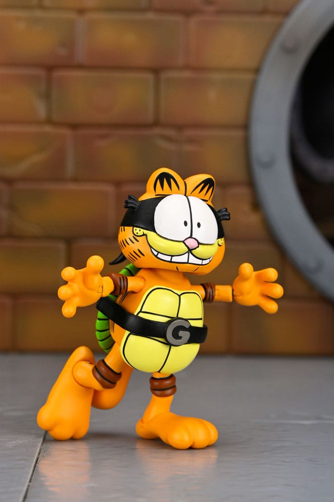 GARFELLO & ODIE – TMNT ARCHIE COMICS X GARFIELD FIGURAS 2 PACK 10 CM (NECA – CROSSOVER)