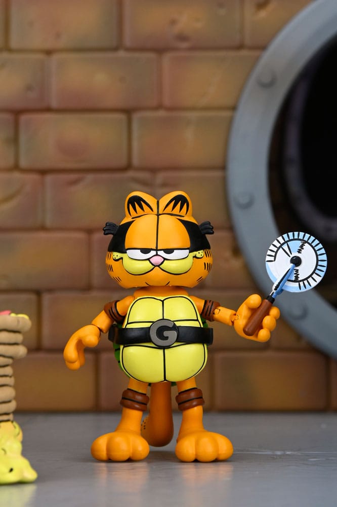 GARFELLO & ODIE – TMNT ARCHIE COMICS X GARFIELD FIGURAS 2 PACK 10 CM (NECA – CROSSOVER)
