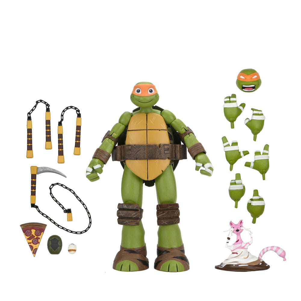 MICHELANGELO – LAS TORTUGAS NINJA ULTIMATE FIGURA 18 CM (NECA – SERIE TV 2012)