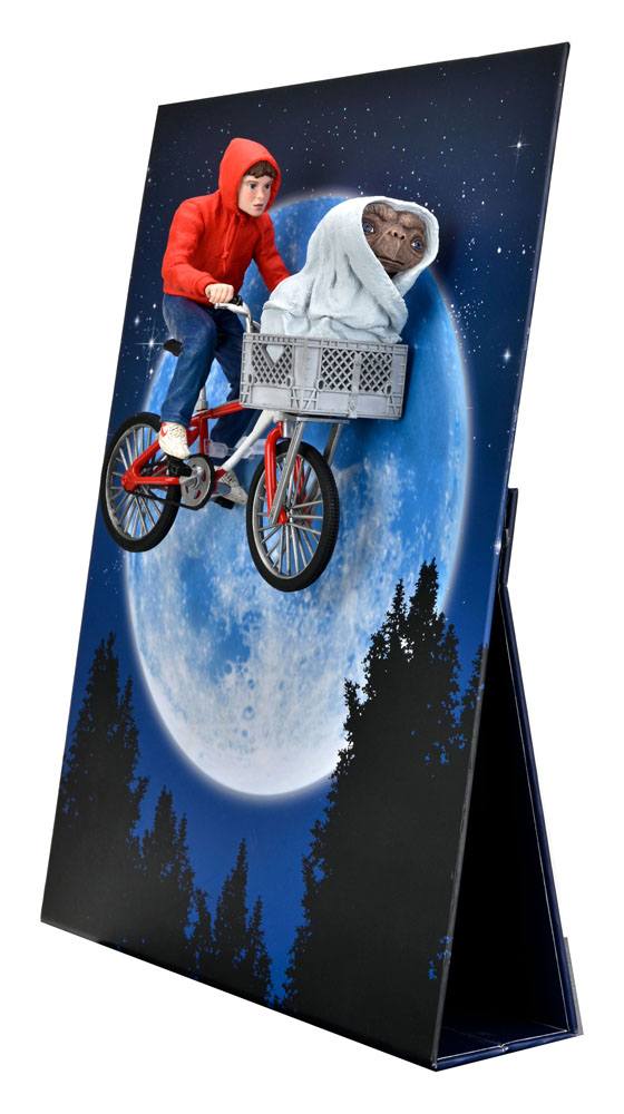 ELLIOTT & E.T. ON BICYCLE – FIGURA DIORAMA 13 CM (NECA – E.T. EL EXTRATERRESTRE)