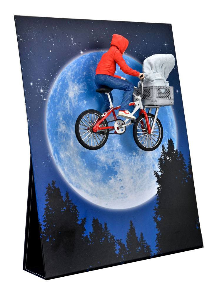 ELLIOTT & E.T. ON BICYCLE – FIGURA DIORAMA 13 CM (NECA – E.T. EL EXTRATERRESTRE)