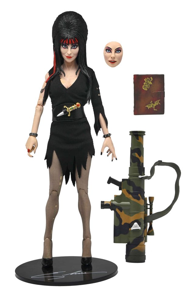 ELVIRA (CLOTHED COMMANDO) – ELVIRA, REINA DE LAS TINIEBLAS 20 CM NECA