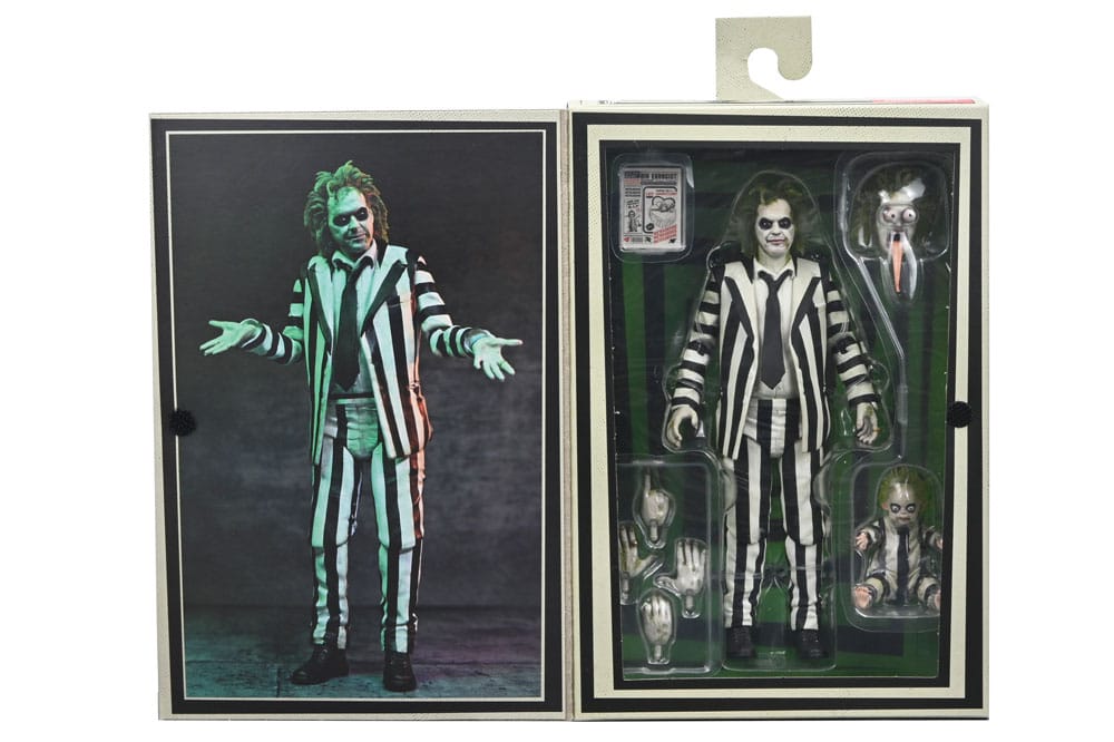 BEETLEJUICE – FIGURA 18 CM – ULTIMATE STRIPED SUIT – NECA – MOVIE COLLECTIBLE