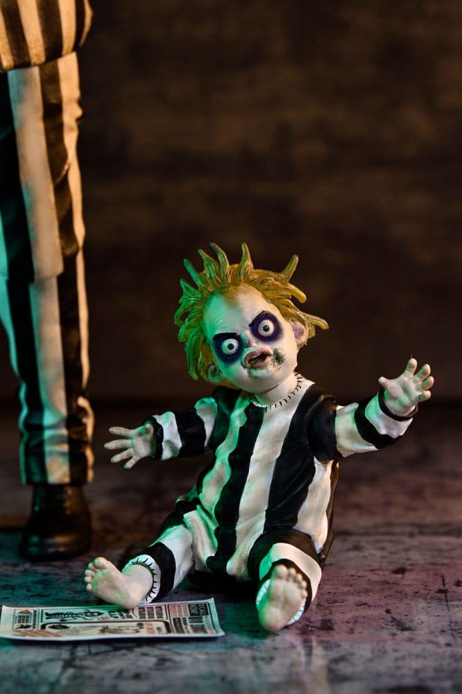 BEETLEJUICE – FIGURA 18 CM – ULTIMATE STRIPED SUIT – NECA – MOVIE COLLECTIBLE