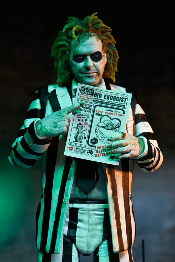 BEETLEJUICE – FIGURA 18 CM – ULTIMATE STRIPED SUIT – NECA – MOVIE COLLECTIBLE