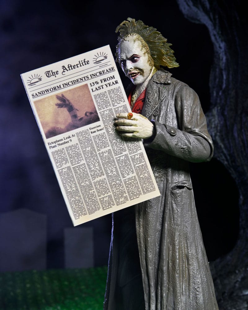 BEETLEJUICE 1988 – TOUR GUIDE THE BIO-EXORCIST – FIGURA NECA 18 CM