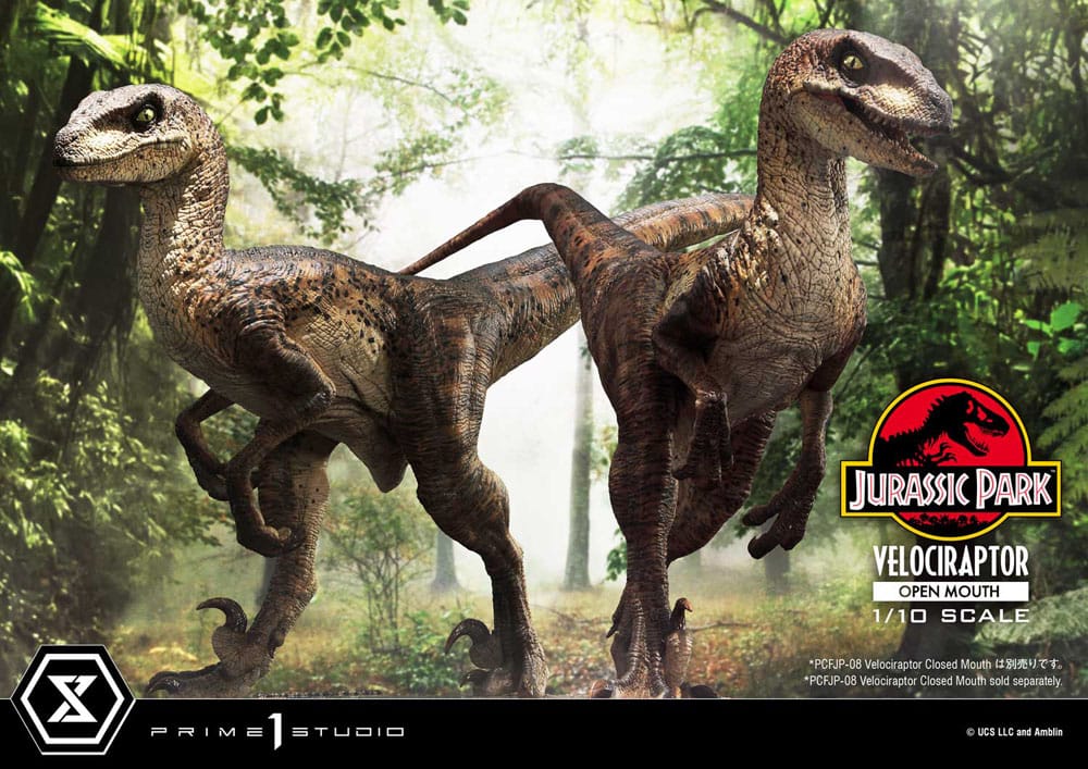 VELOCIRAPTOR OPEN MOUTH – ESTATUA 1/10 (PRIME 1 STUDIO – JURASSIC PARK)