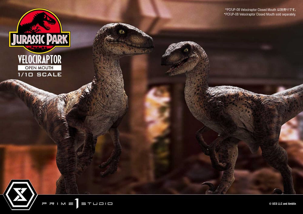 VELOCIRAPTOR OPEN MOUTH – ESTATUA 1/10 (PRIME 1 STUDIO – JURASSIC PARK)