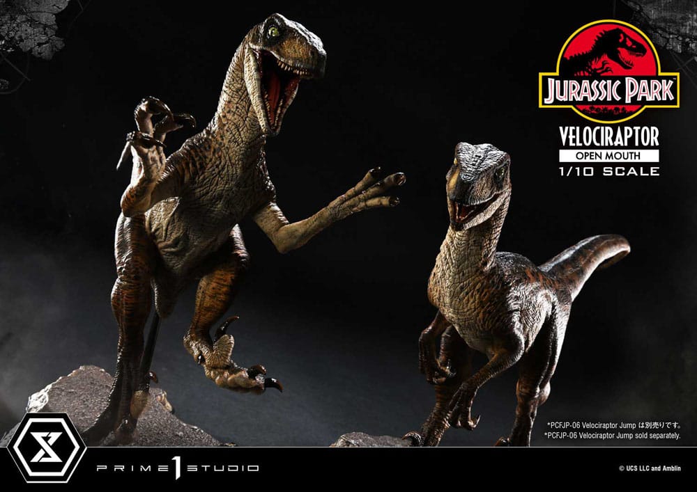 VELOCIRAPTOR OPEN MOUTH – ESTATUA 1/10 (PRIME 1 STUDIO – JURASSIC PARK)