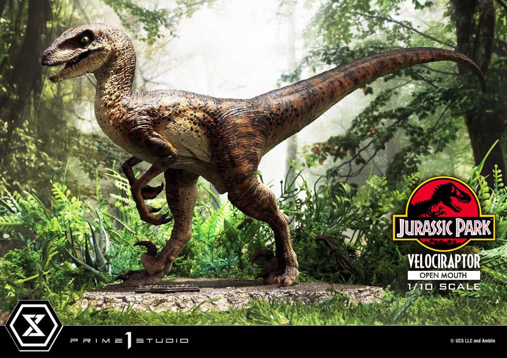 VELOCIRAPTOR OPEN MOUTH – ESTATUA 1/10 (PRIME 1 STUDIO – JURASSIC PARK)