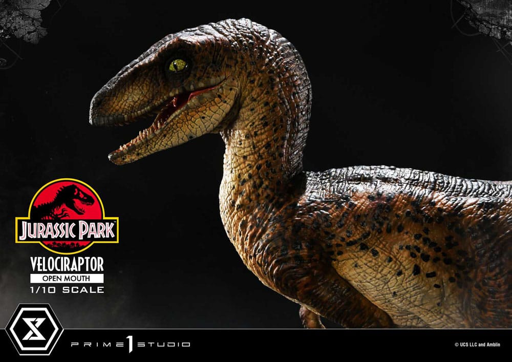 VELOCIRAPTOR OPEN MOUTH – ESTATUA 1/10 (PRIME 1 STUDIO – JURASSIC PARK)