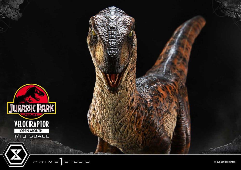 VELOCIRAPTOR OPEN MOUTH – ESTATUA 1/10 (PRIME 1 STUDIO – JURASSIC PARK)
