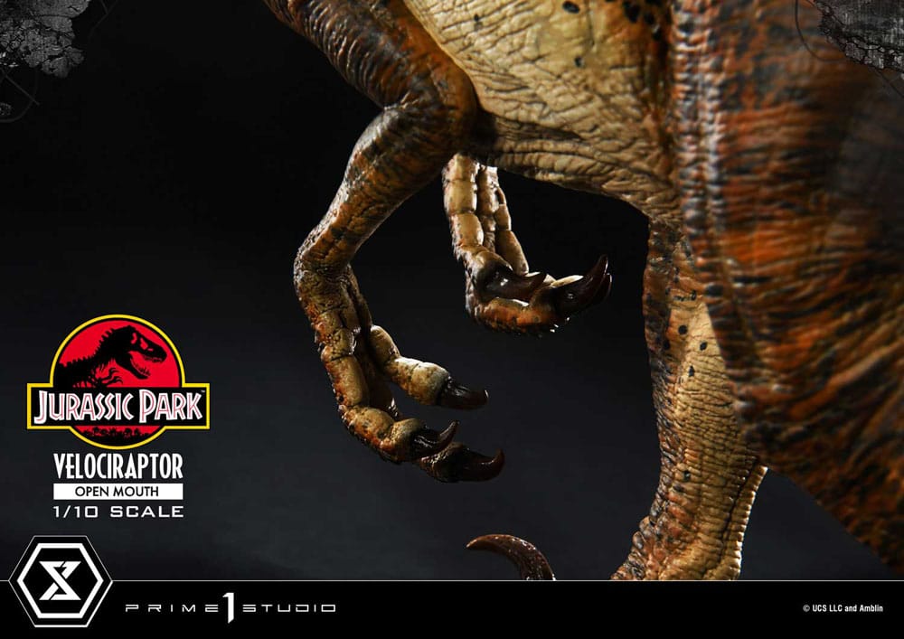 VELOCIRAPTOR OPEN MOUTH – ESTATUA 1/10 (PRIME 1 STUDIO – JURASSIC PARK)