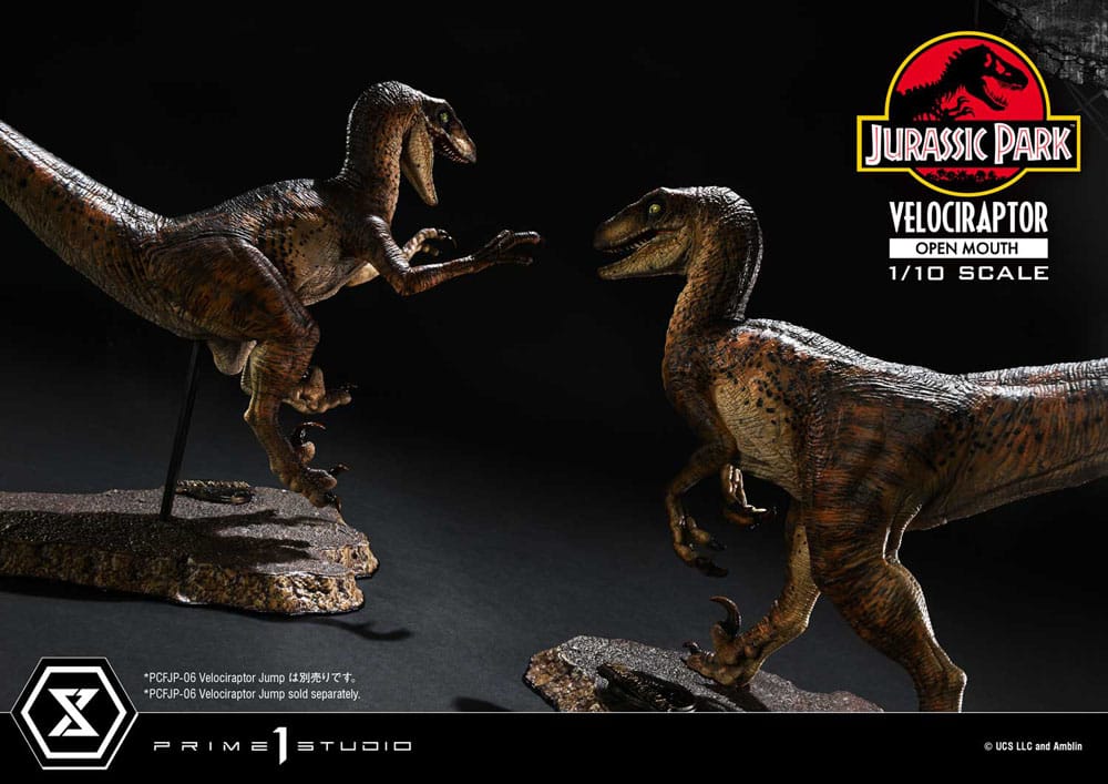 VELOCIRAPTOR OPEN MOUTH – ESTATUA 1/10 (PRIME 1 STUDIO – JURASSIC PARK)
