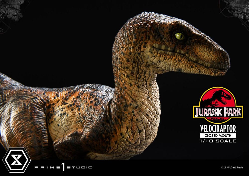 VELOCIRAPTOR CLOSED MOUTH – ESTATUA 1/10 (PRIME 1 STUDIO – JURASSIC PARK)