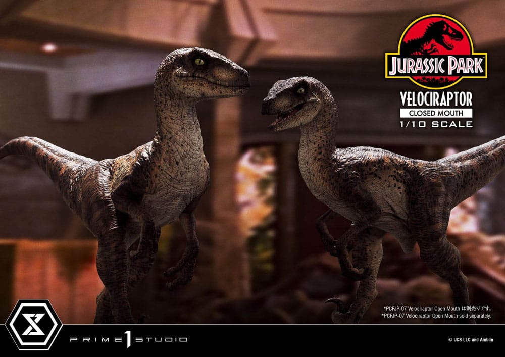 VELOCIRAPTOR CLOSED MOUTH – ESTATUA 1/10 (PRIME 1 STUDIO – JURASSIC PARK)