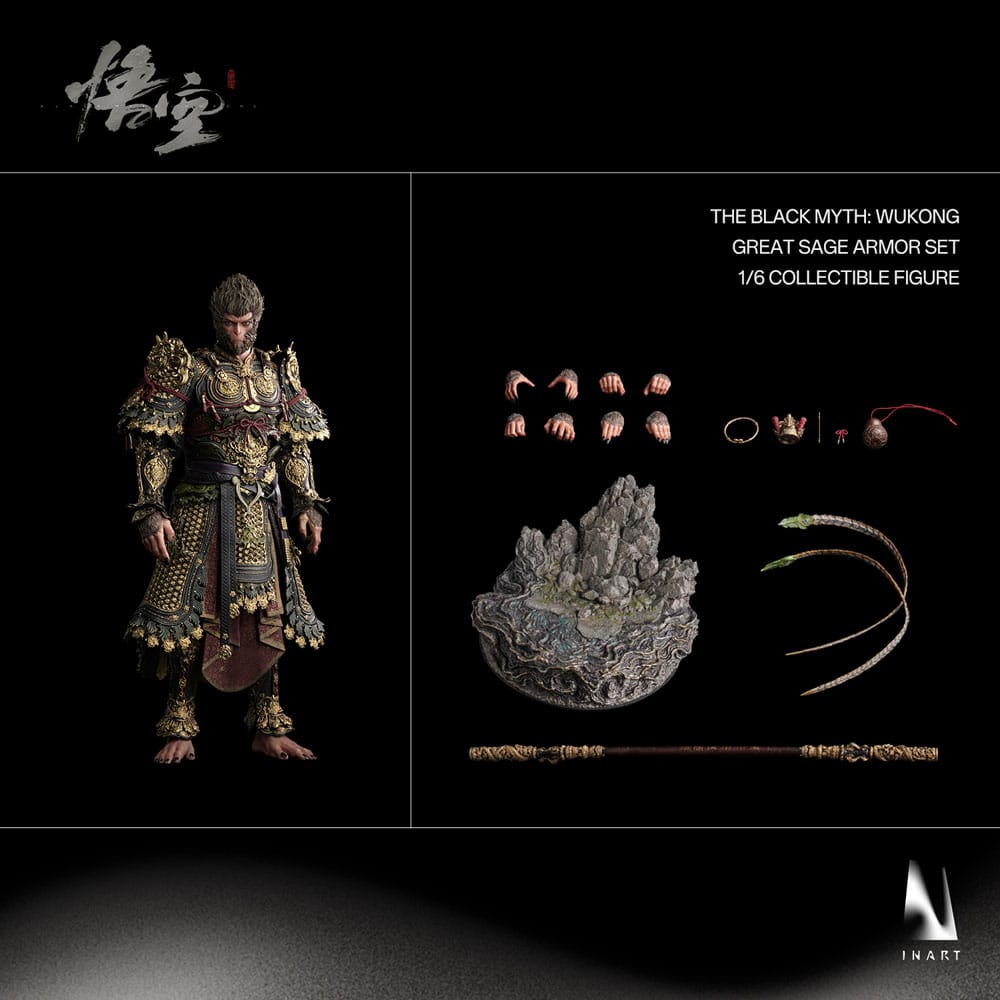 BLACK MYTH: WUKONG – FIGURA 1/6 GREAT SAGE ARMOR 40 CM (INART – BLACK MYTH)