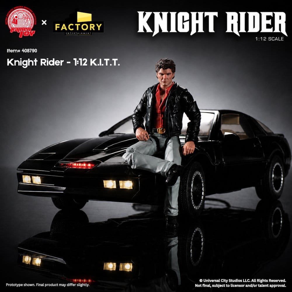 KNIGHT RIDER FIGURA 1/12 K.I.T.T. CON MICHAEL KNIGHT 43 CM – JADA TOYS
