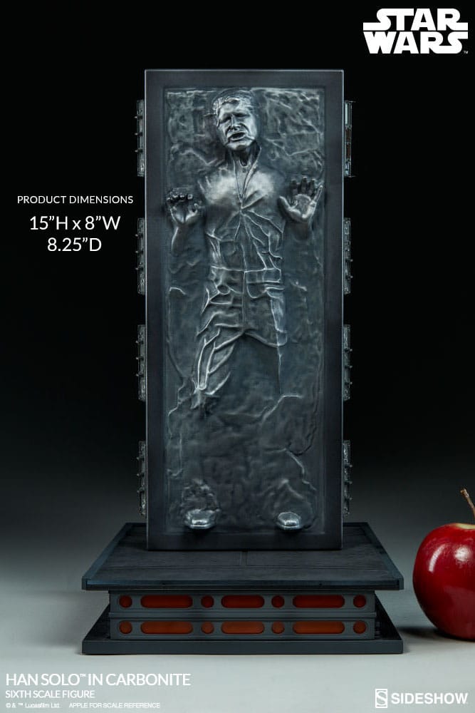 HAN SOLO EN CARBONITA 1/6 – STAR WARS – FIGURA SIDESHOW 38 CM