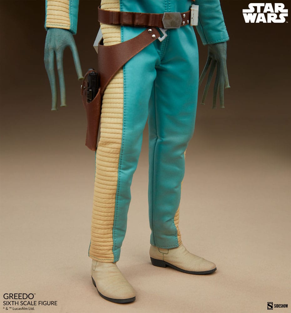 GREEDO 1/6 β STAR WARS β FIGURA SCUM & VILLAINY SIDESHOW 30 CM