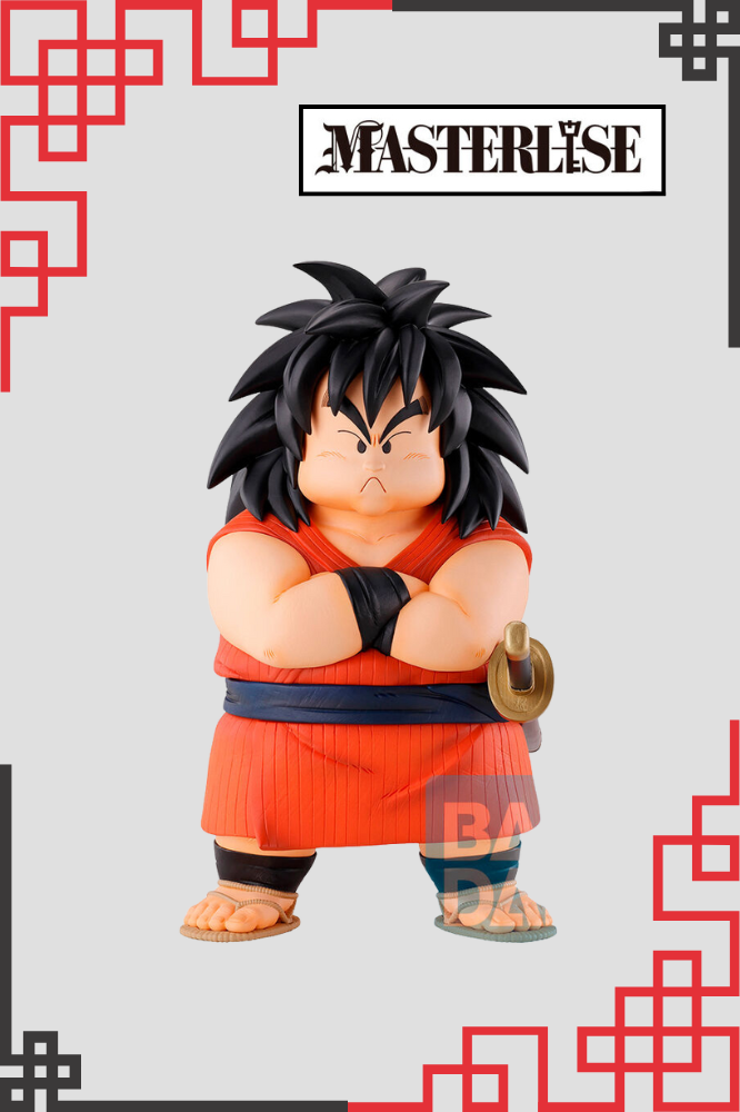 Figura frontal de Yajirobe Ichibansho con detalles clásicos de Dragon Ball.