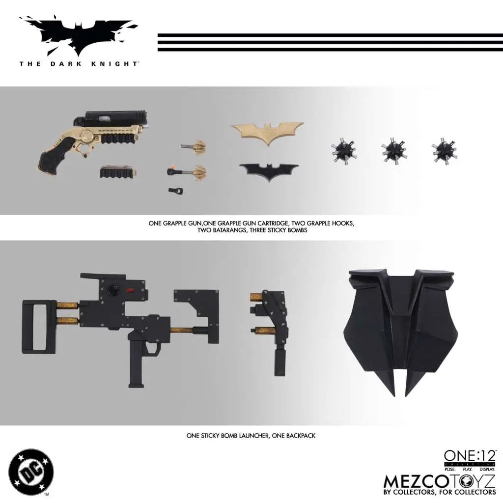 BATMAN THE DARK KNIGHT ONE:12 COLLECTIVE MEZCO FIGURA 17 CM