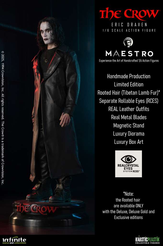 THE CROW – ERIC DRAVEN FIGURA 1/6 DELUXE GOLD (INFINITE STATUE & COLLECTIBLES – MAESTRO LINE)
