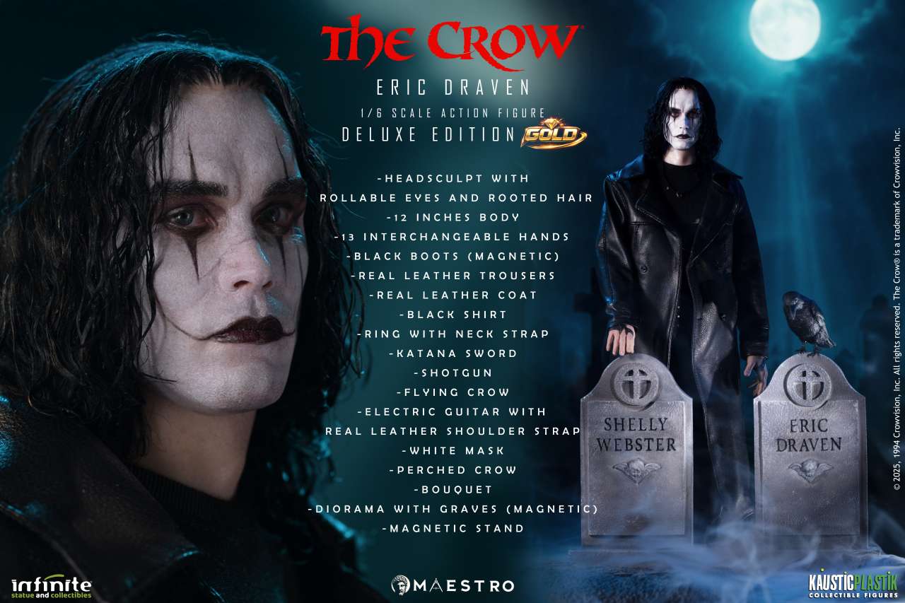 THE CROW – ERIC DRAVEN FIGURA 1/6 DELUXE GOLD (INFINITE STATUE & COLLECTIBLES – MAESTRO LINE)