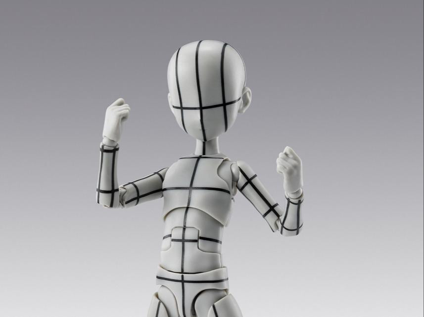 BODY-KUN KEN SUGIMORI WIREFRAME GRAY S.H.FIGUARTS BANDAI