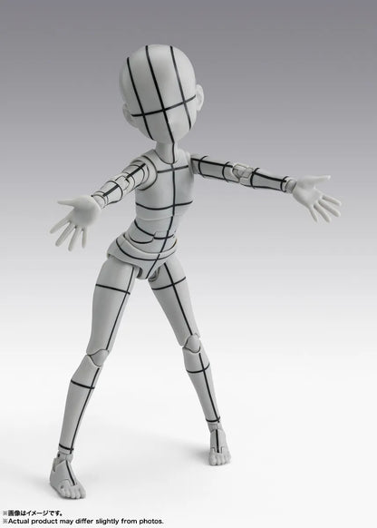 BODY-CHAN KEN SUGIMORI WIREFRAME GRAY S.H.FIGUARTS BANDAI