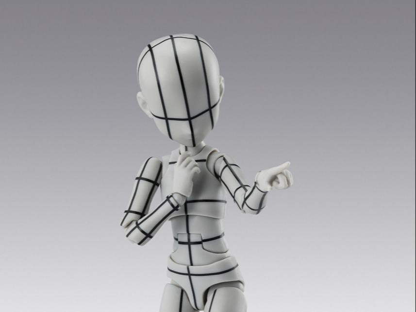 BODY-CHAN KEN SUGIMORI WIREFRAME GRAY S.H.FIGUARTS BANDAI