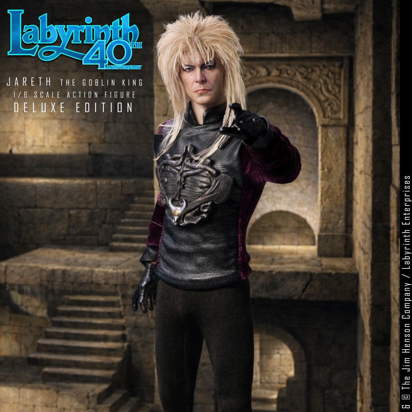 JARETH THE GOBLIN KING FIGURA 1/6 DELUXE EDITION LABYRINTH 30 CM