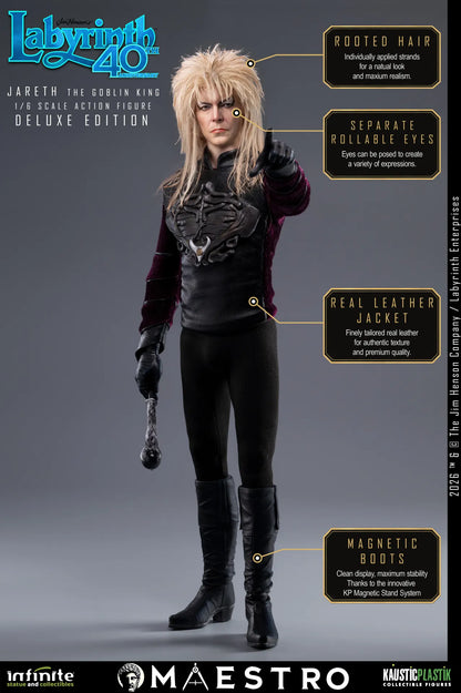 JARETH THE GOBLIN KING FIGURA 1/6 DELUXE EDITION LABYRINTH 30 CM