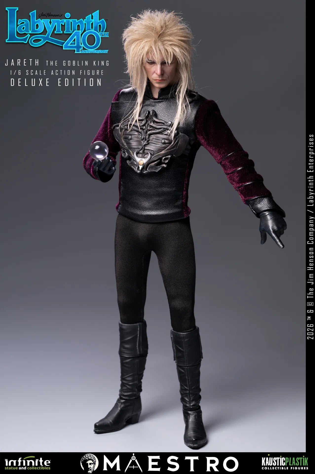 JARETH THE GOBLIN KING FIGURA 1/6 DELUXE EDITION LABYRINTH 30 CM