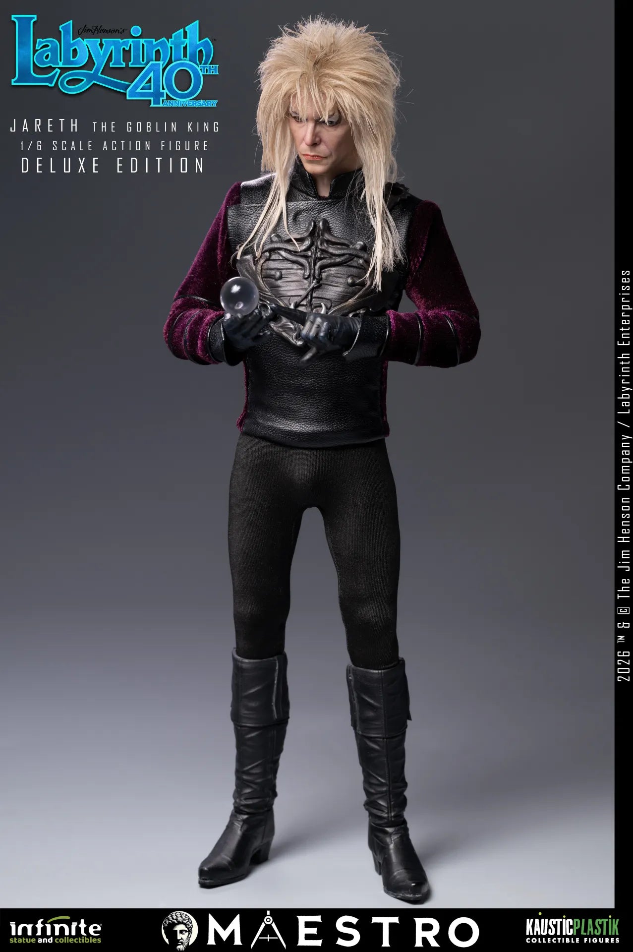 JARETH THE GOBLIN KING FIGURA 1/6 DELUXE EDITION LABYRINTH 30 CM