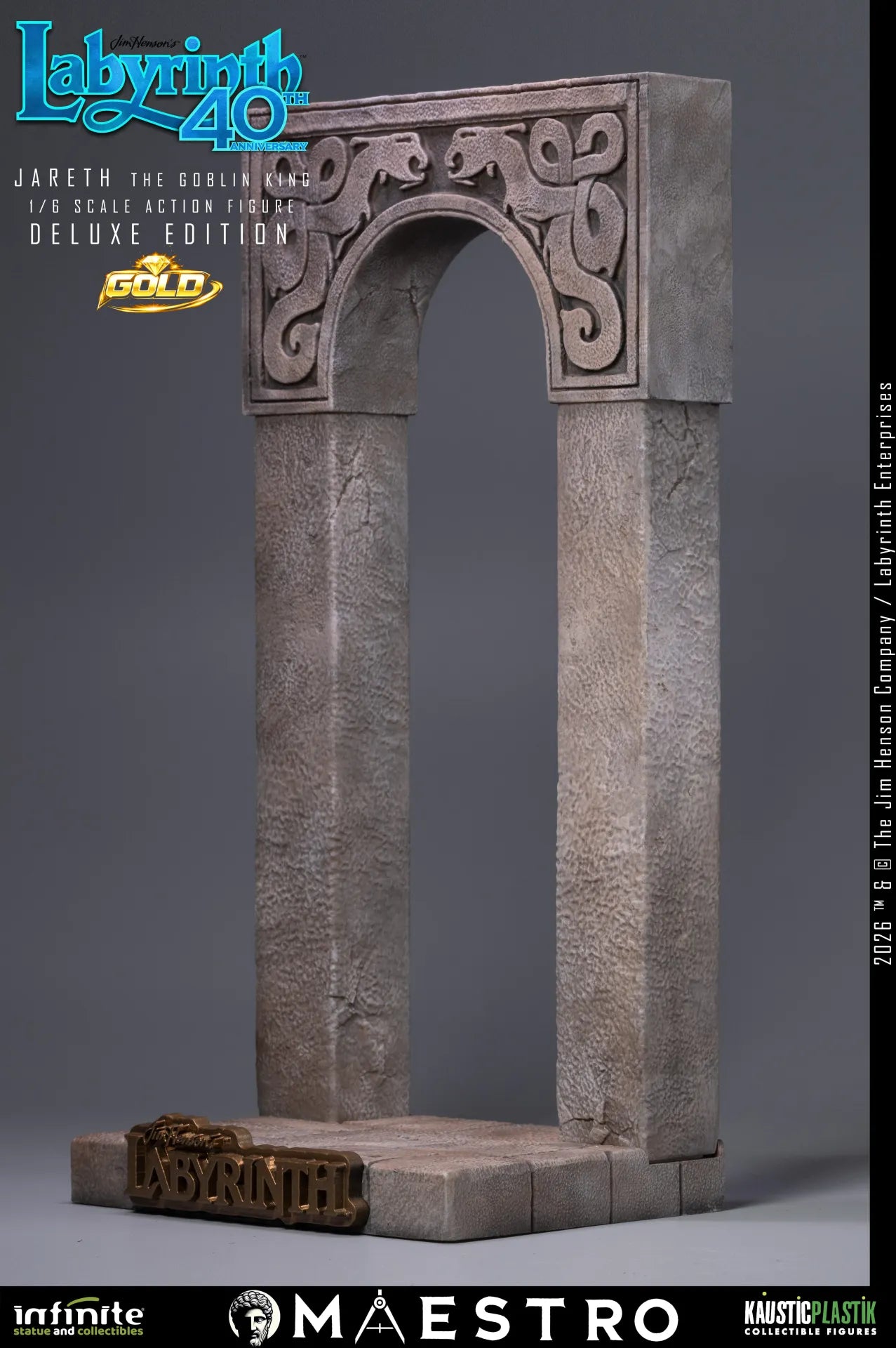 JARETH THE GOBLIN KING FIGURA 1/6 DELUXE EDITION GOLD LABYRINTH 30 CM – KAUSTIC PLASTIK