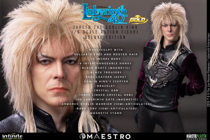 JARETH THE GOBLIN KING FIGURA 1/6 DELUXE EDITION GOLD LABYRINTH 30 CM – KAUSTIC PLASTIK