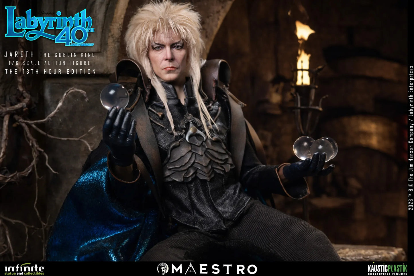 JARETH THE GOBLIN KING FIGURA 1/6 THE 13TH HOUR EDITION LABYRINTH 30 CM – KAUSTIC PLASTIK
