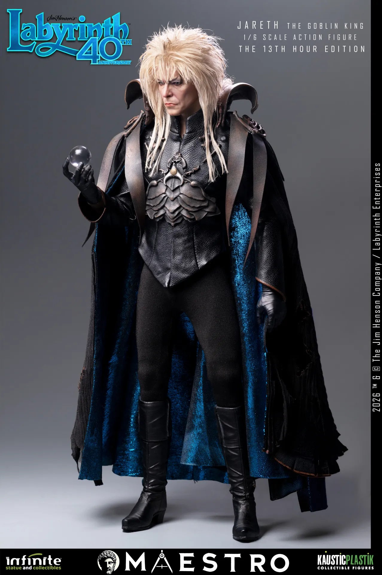 JARETH THE GOBLIN KING FIGURA 1/6 THE 13TH HOUR EDITION LABYRINTH 30 CM – KAUSTIC PLASTIK