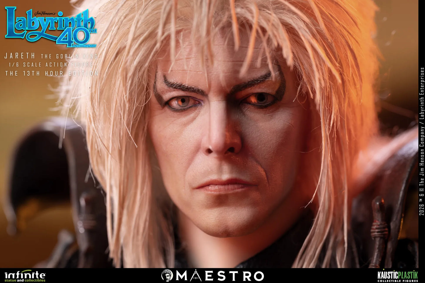 JARETH THE GOBLIN KING FIGURA 1/6 THE 13TH HOUR EDITION LABYRINTH 30 CM – KAUSTIC PLASTIK