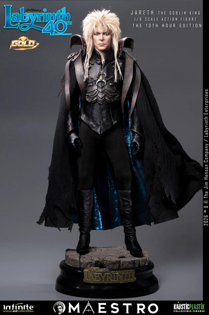 JARETH THE GOBLIN KING FIGURA 1/6 THE 13TH HOUR EDITION GOLD LABYRINTH 30 CM – KAUSTIC PLASTIK