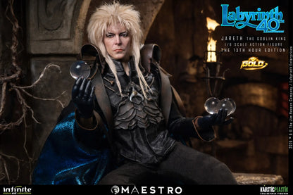 JARETH THE GOBLIN KING FIGURA 1/6 THE 13TH HOUR EDITION GOLD LABYRINTH 30 CM – KAUSTIC PLASTIK