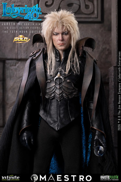 JARETH THE GOBLIN KING FIGURA 1/6 THE 13TH HOUR EDITION GOLD LABYRINTH 30 CM – KAUSTIC PLASTIK