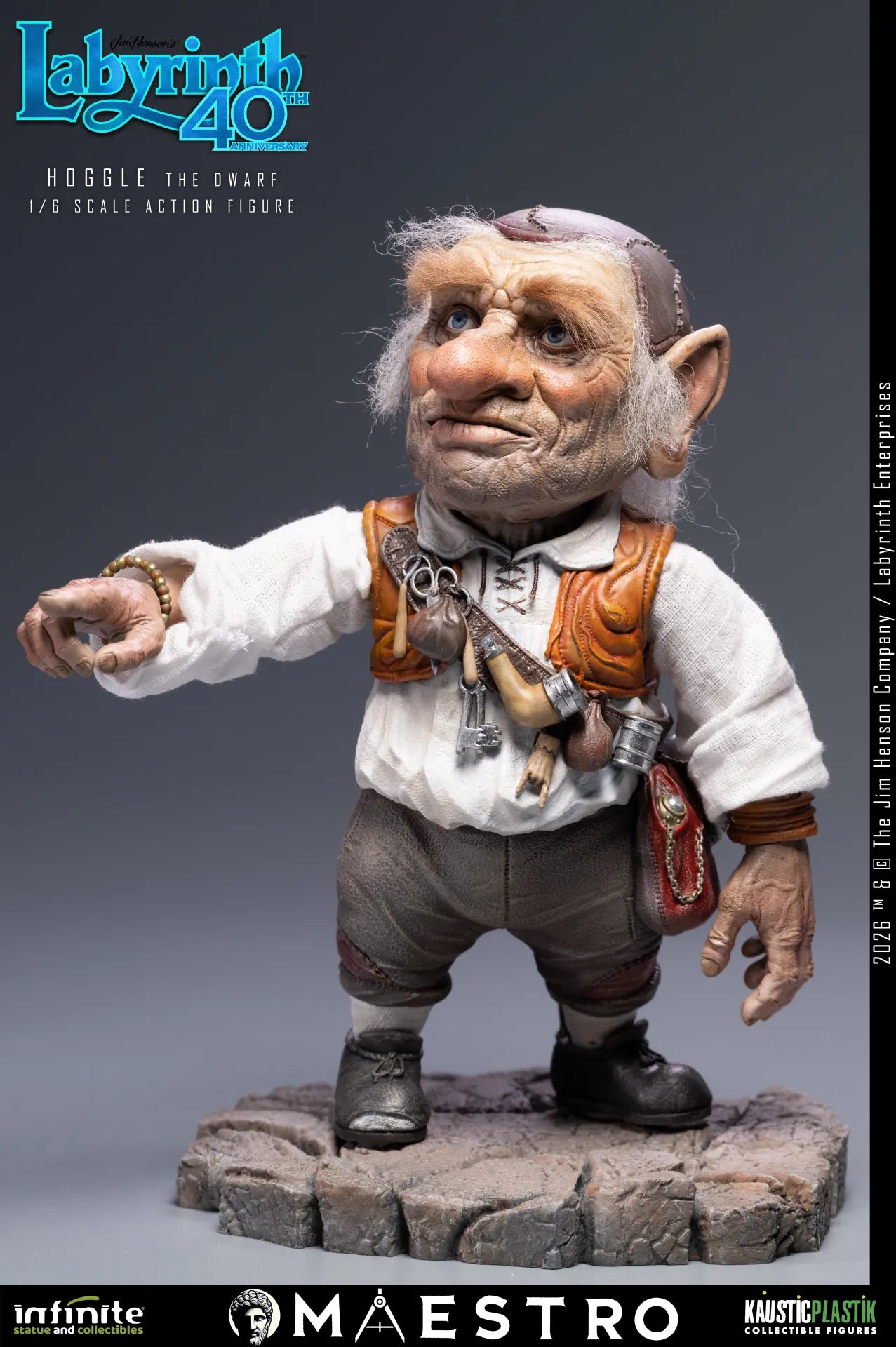 HOGGLE THE DWARF FIGURA 1/6 LABYRINTH 17 CM – KAUSTIC PLASTIK