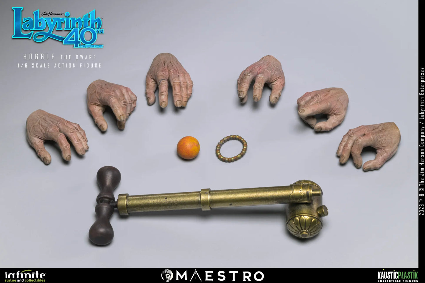 HOGGLE THE DWARF FIGURA 1/6 LABYRINTH 17 CM – KAUSTIC PLASTIK