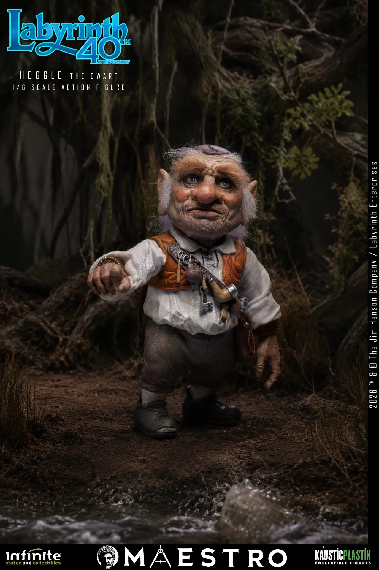 HOGGLE THE DWARF FIGURA 1/6 LABYRINTH 17 CM – KAUSTIC PLASTIK