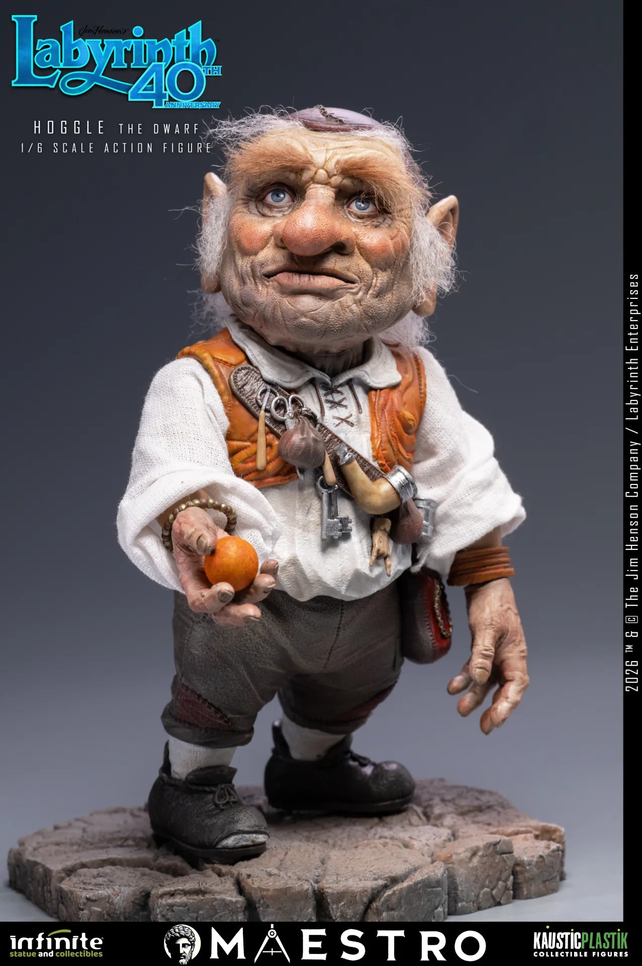 HOGGLE THE DWARF FIGURA 1/6 LABYRINTH 17 CM – KAUSTIC PLASTIK